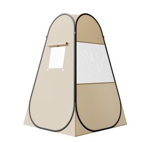 Pop up Sports Tent, 47x47 in Clear Bubble Tent for 1 Person, Waterproof Outdoor Pod with Floor Mat & Top Cover