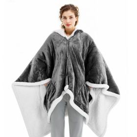 Wearable Heated Throw Blanket Electric Shawl, Portable Robe Blanket Hoodie for Women, 5 Heating Levels, 3H Auto Shut-Off, Overheat Protection